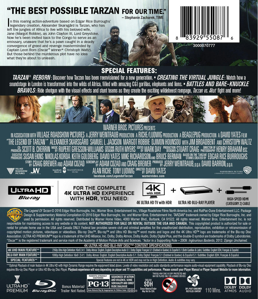 The Legend of Tarzan (4K Ultra HD + Blu-ray) [UHD]