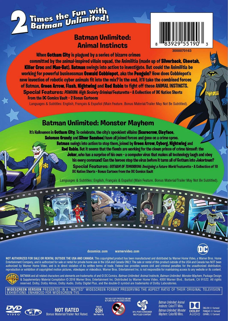 Batman Unlimited: Instinto animal/Monstermania (DVD Double Feature) [DVD]