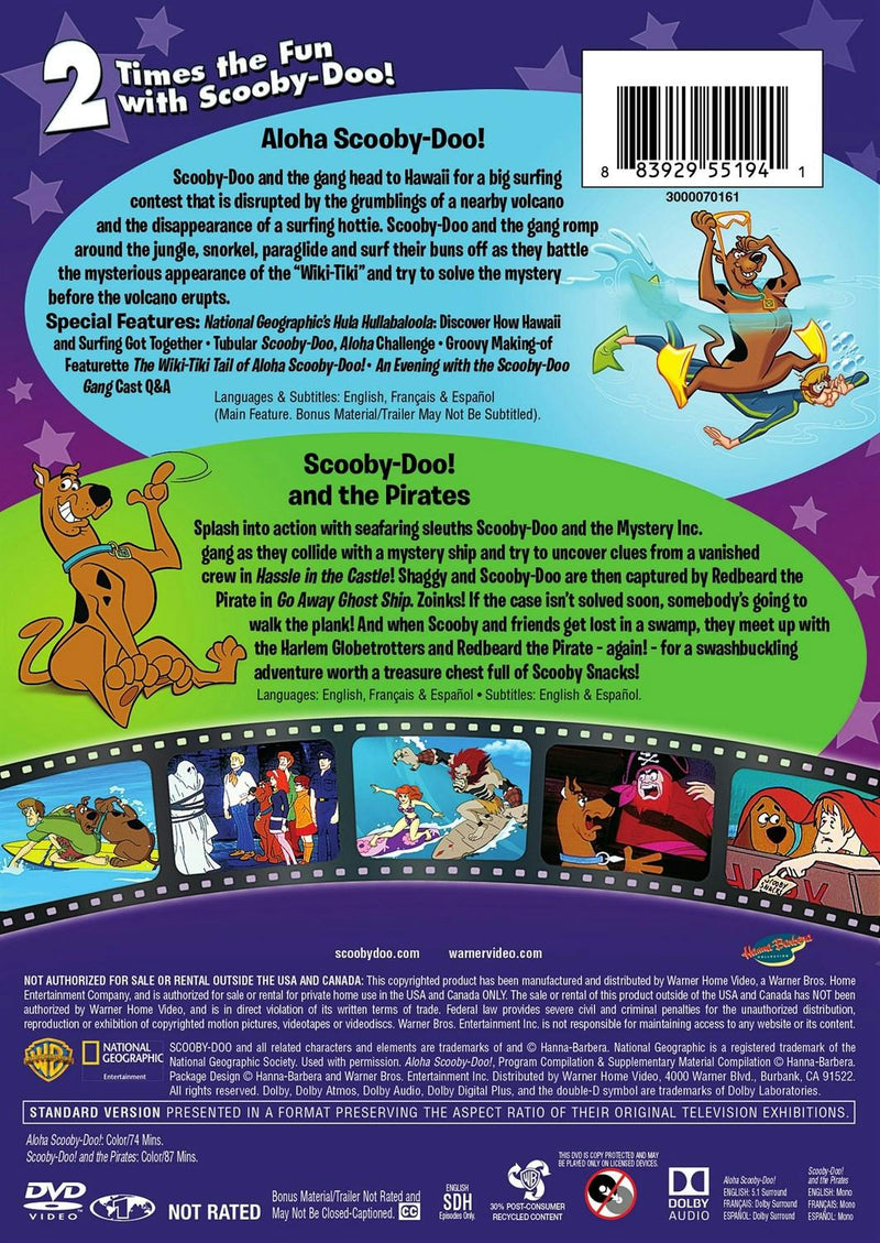 Scooby-Doo: Aloha Scooby-Doo! / Scooby-Doo & the Pirates (DVD Double Feature) [DVD]
