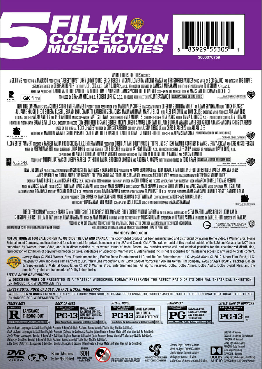 Music Movies Collection (Box Set) [DVD]