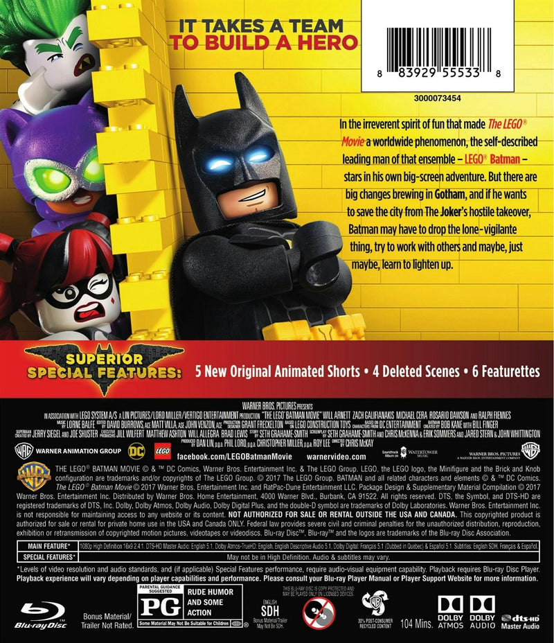 The Lego Batman Movie [Blu-ray]