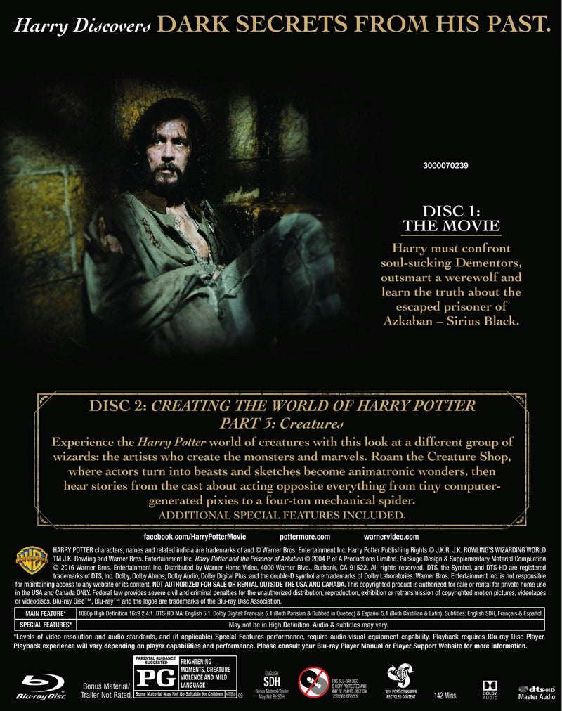 Harry Potter and the Prisoner of Azkaban (Special Edition) [Blu-ray]