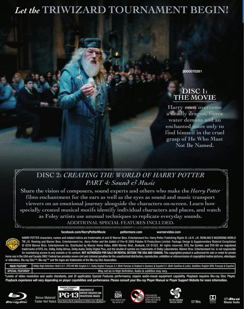 Harry Potter and the Goblet of Fire (Blu-ray 2-Disc Collector's Edition) [Blu-ray]