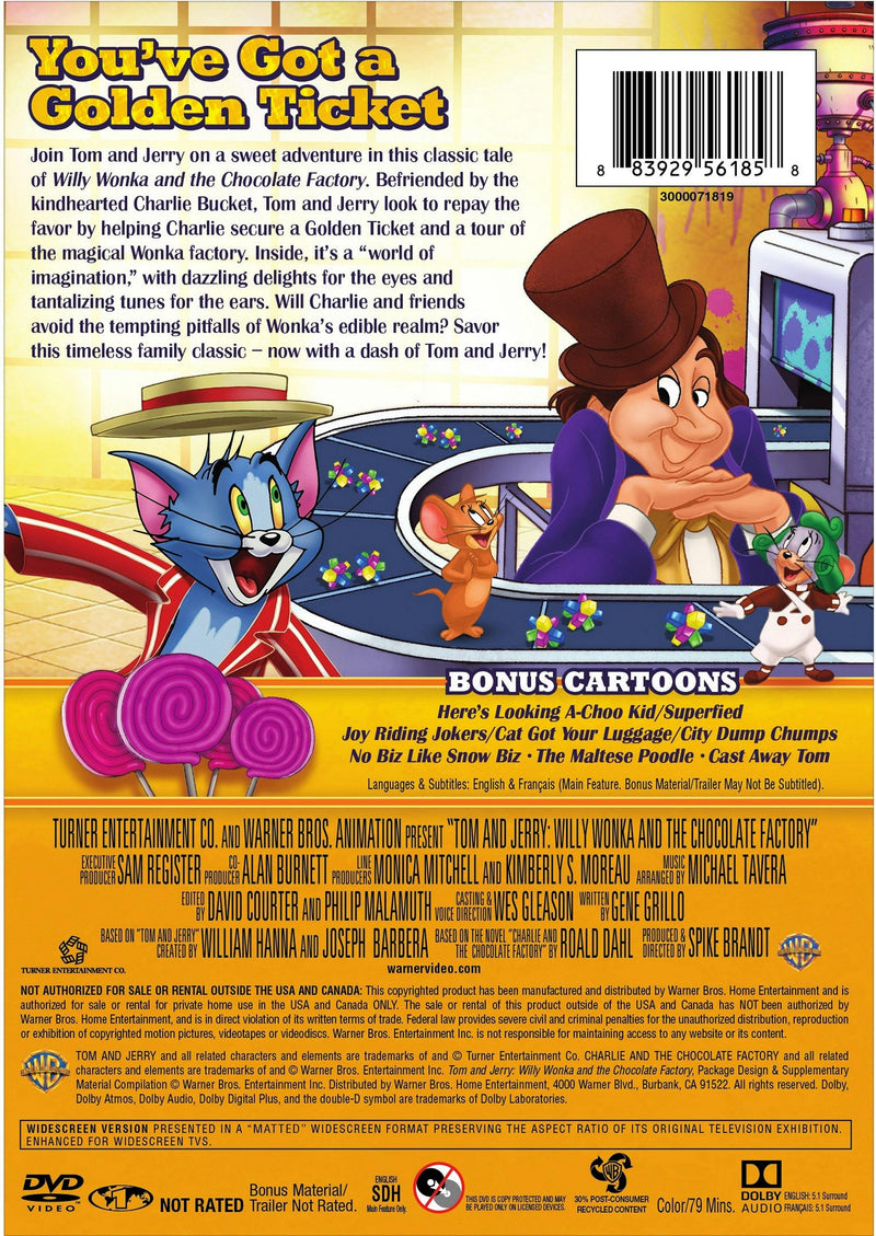 Tom & Jerry: Willy Wonka & the Chocolate Factory [DVD]