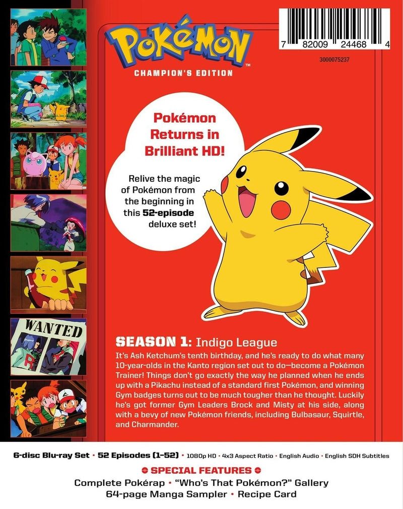 Pokemon: Indigo League - Season 1 Champion's Edition (Blu-ray Special Edition) [Blu-ray]
