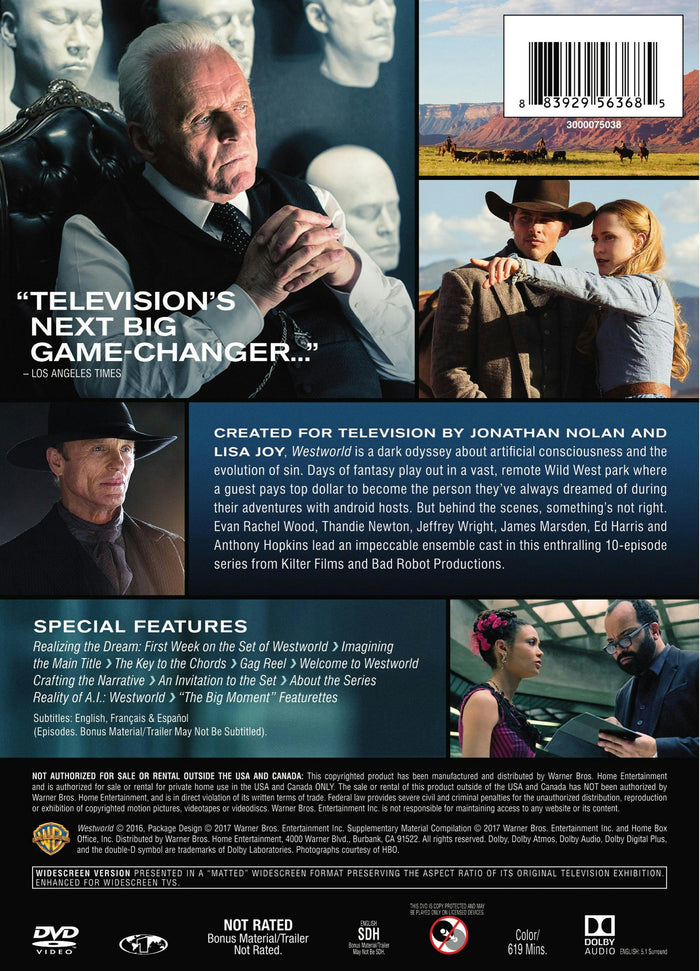 Westworld: Season One - The Maze (Box Set) [DVD]