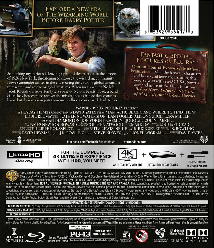 Fantastic Beasts and Where to Find Them [UHD]