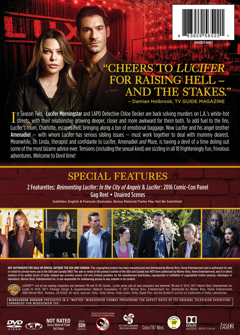 Lucifer: The Complete Second Season (Box Set) [DVD]