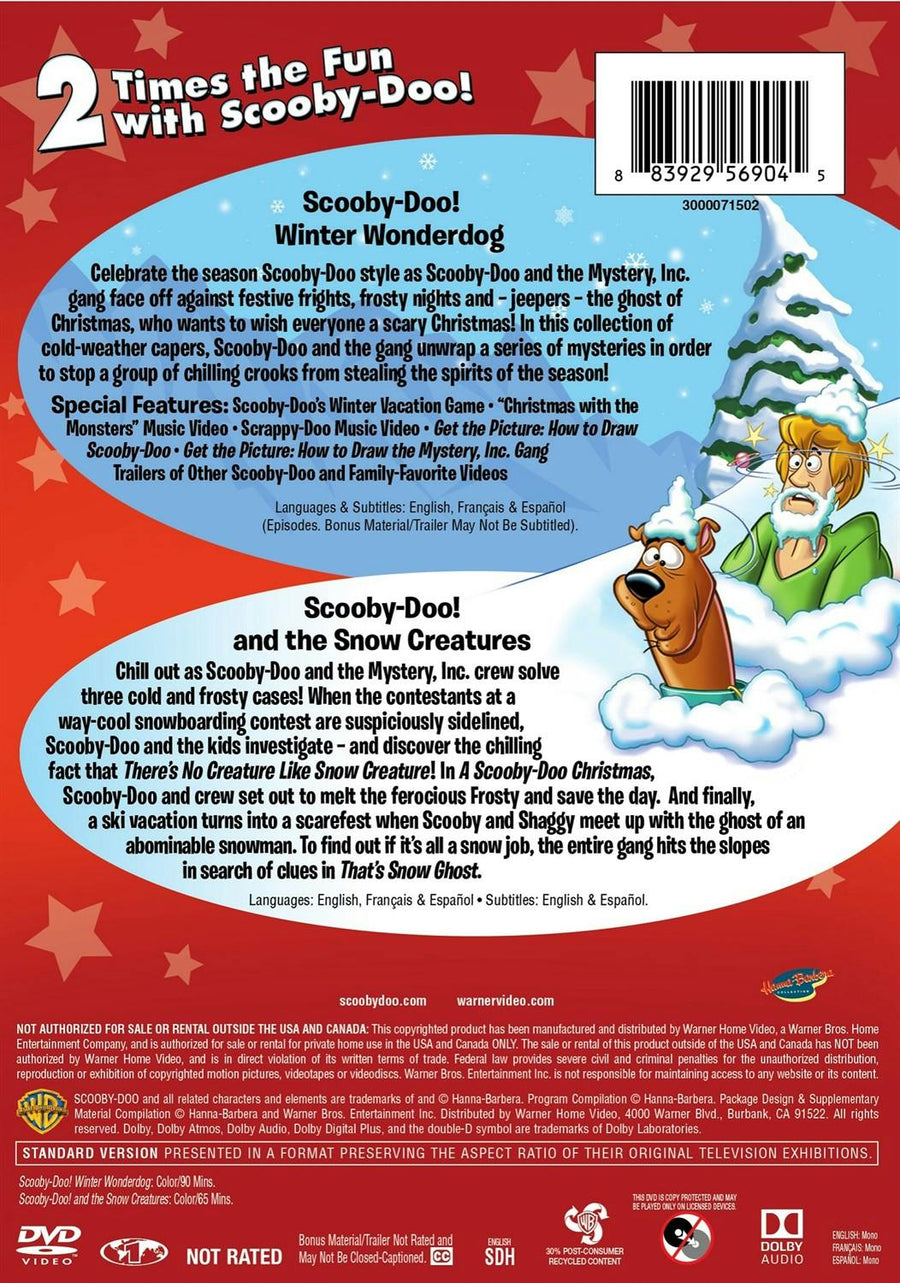 Scooby Doo Winter Wonderdog / Scooby Doo and the Snow Creatures (DVD Double Feature) [DVD]