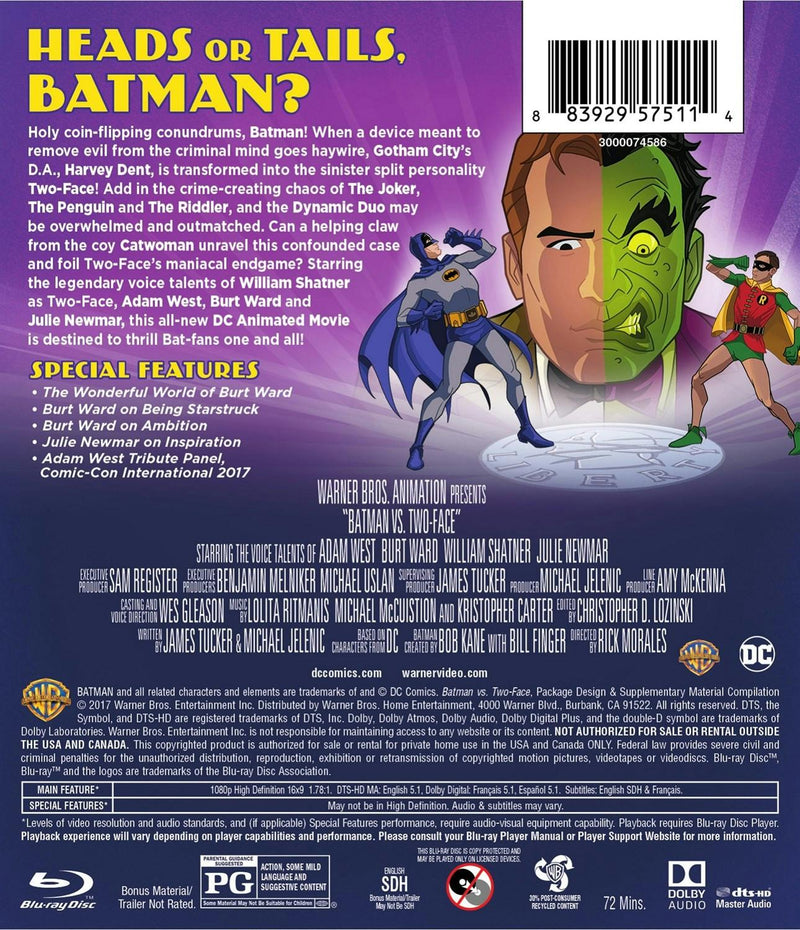 Batman Vs. Two-Face [Blu-ray]