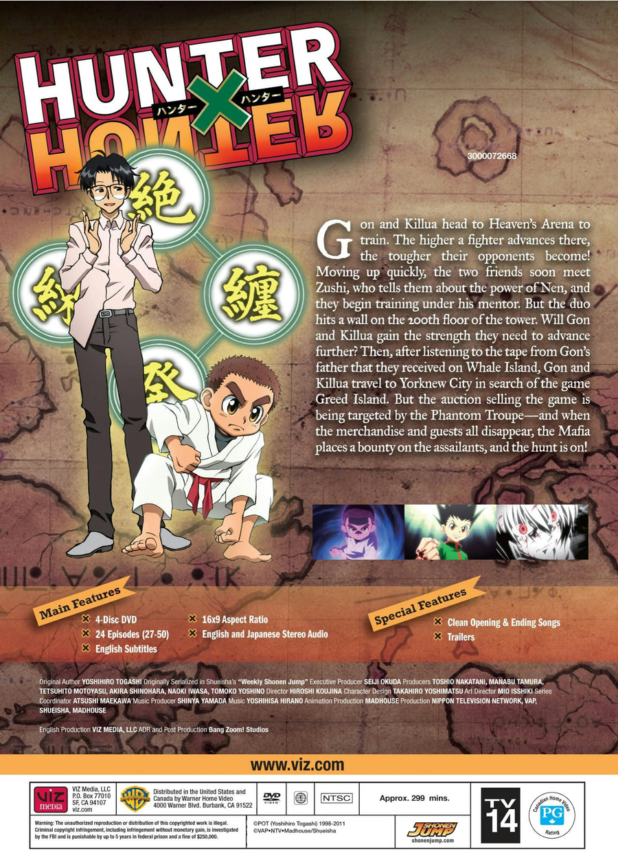 Hunter x Hunter Set 3 Standard Edition [DVD]