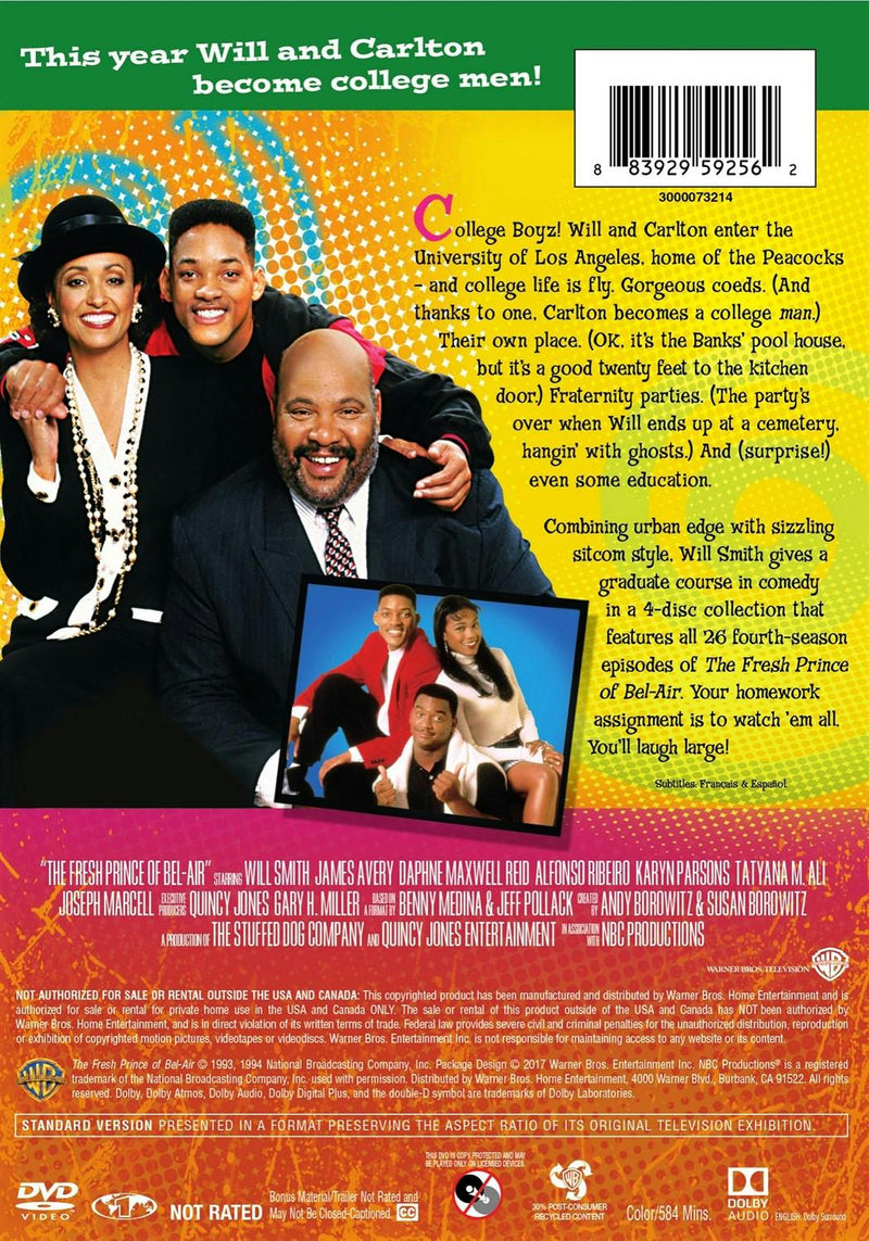 Fresh Prince of Bel-Air, The: The Complete Fourth Season (DVD New Box Art) [DVD]