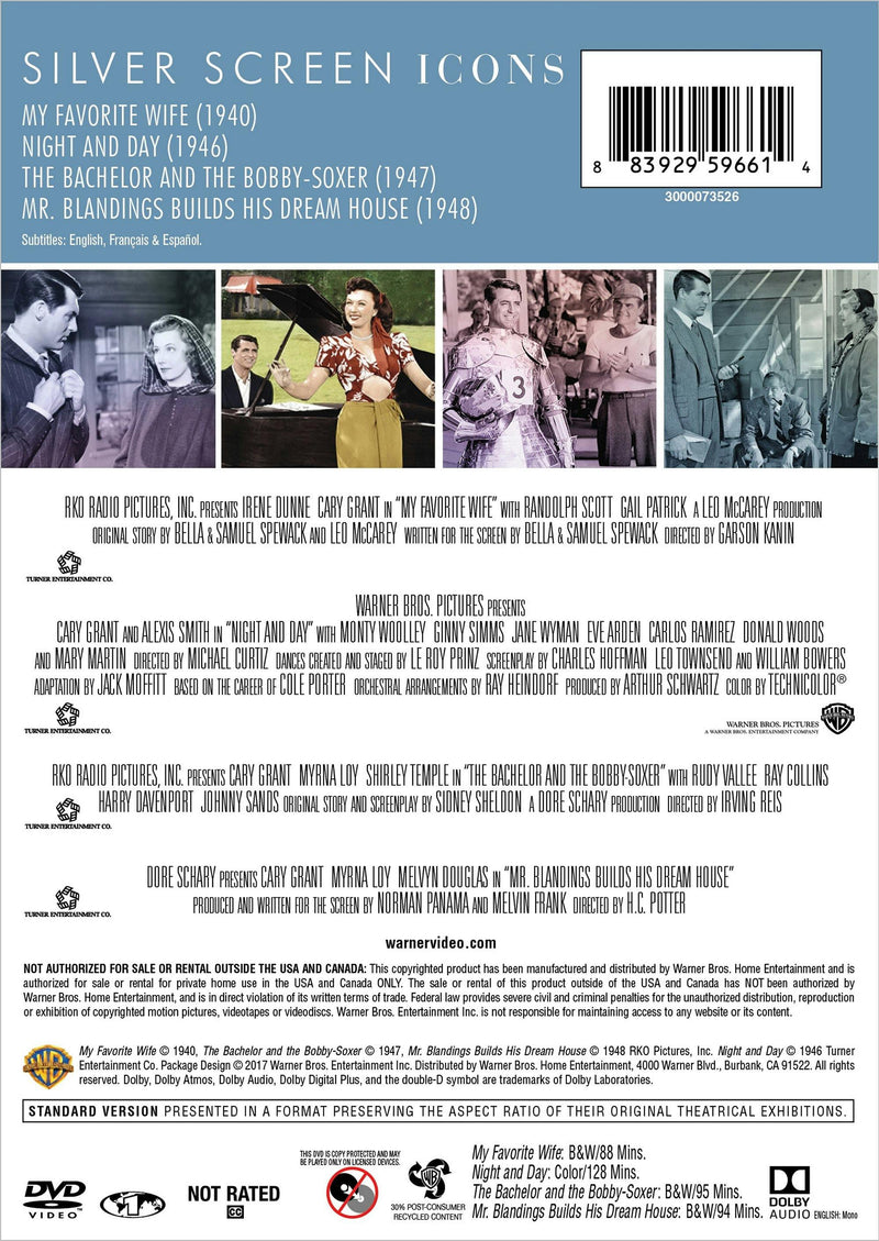TCM Greatest Classic Films Legends: Cary Grant [DVD]