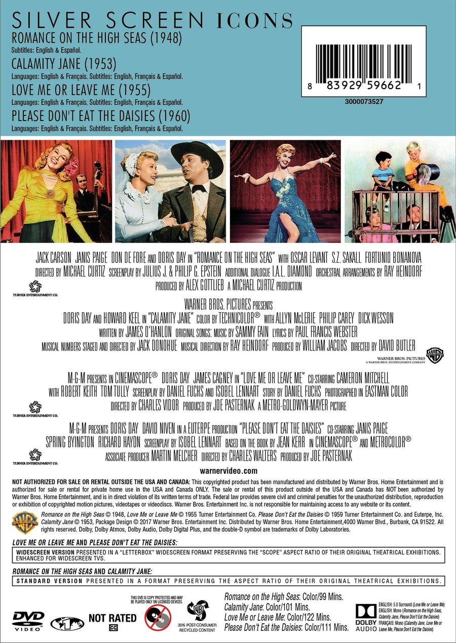 Silver Screen Icons - Doris Day (DVD New Box Art) [DVD]