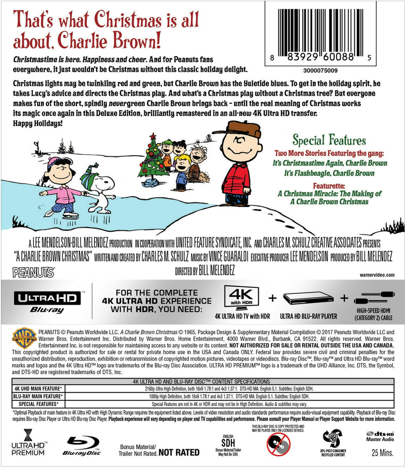 Charlie Brown: A Charlie Brown Christmas (4K Ultra HD + Blu-ray) [UHD]