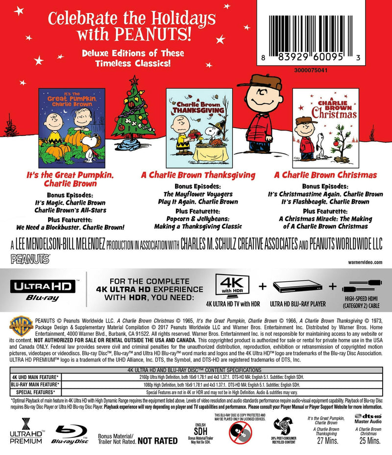 Peanuts: Holiday Collection (4K Ultra HD + Blu-ray) [UHD]