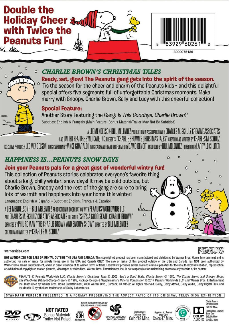 Charlie Brown's Christmas Tales/Happiness is#Peanuts Snow Days (DVD Double Feature) [DVD]