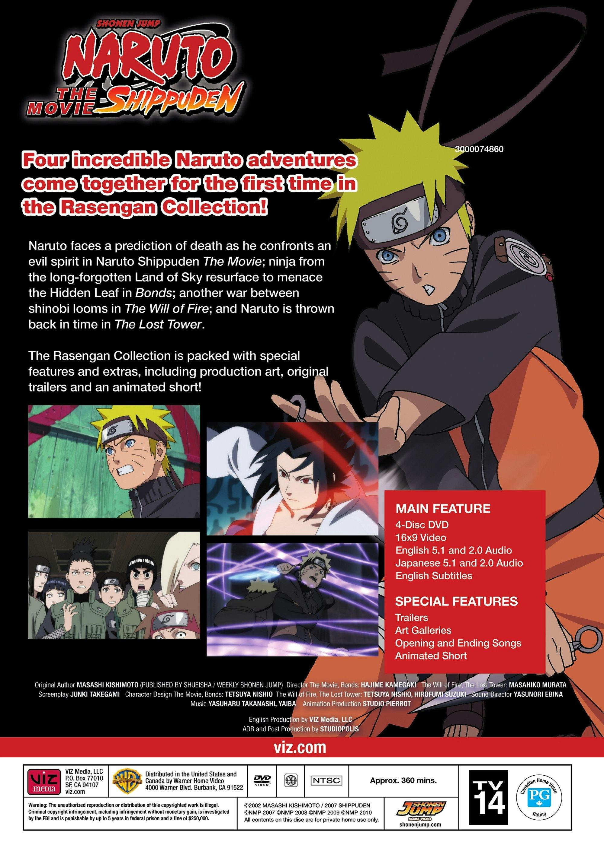 Naruto the Movie: 1-4 (Box Set) [DVD] – GRUV Entertainment