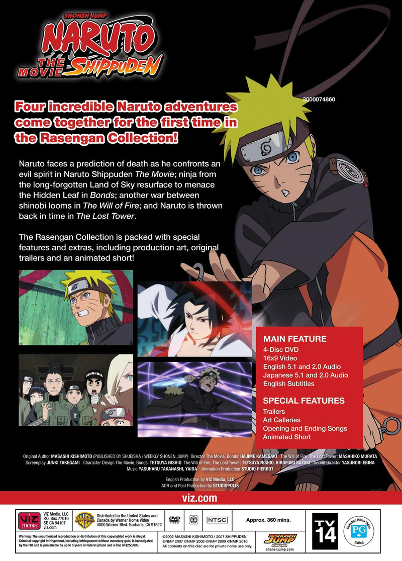 Naruto the Movie: 1-4 (Box Set) [DVD]
