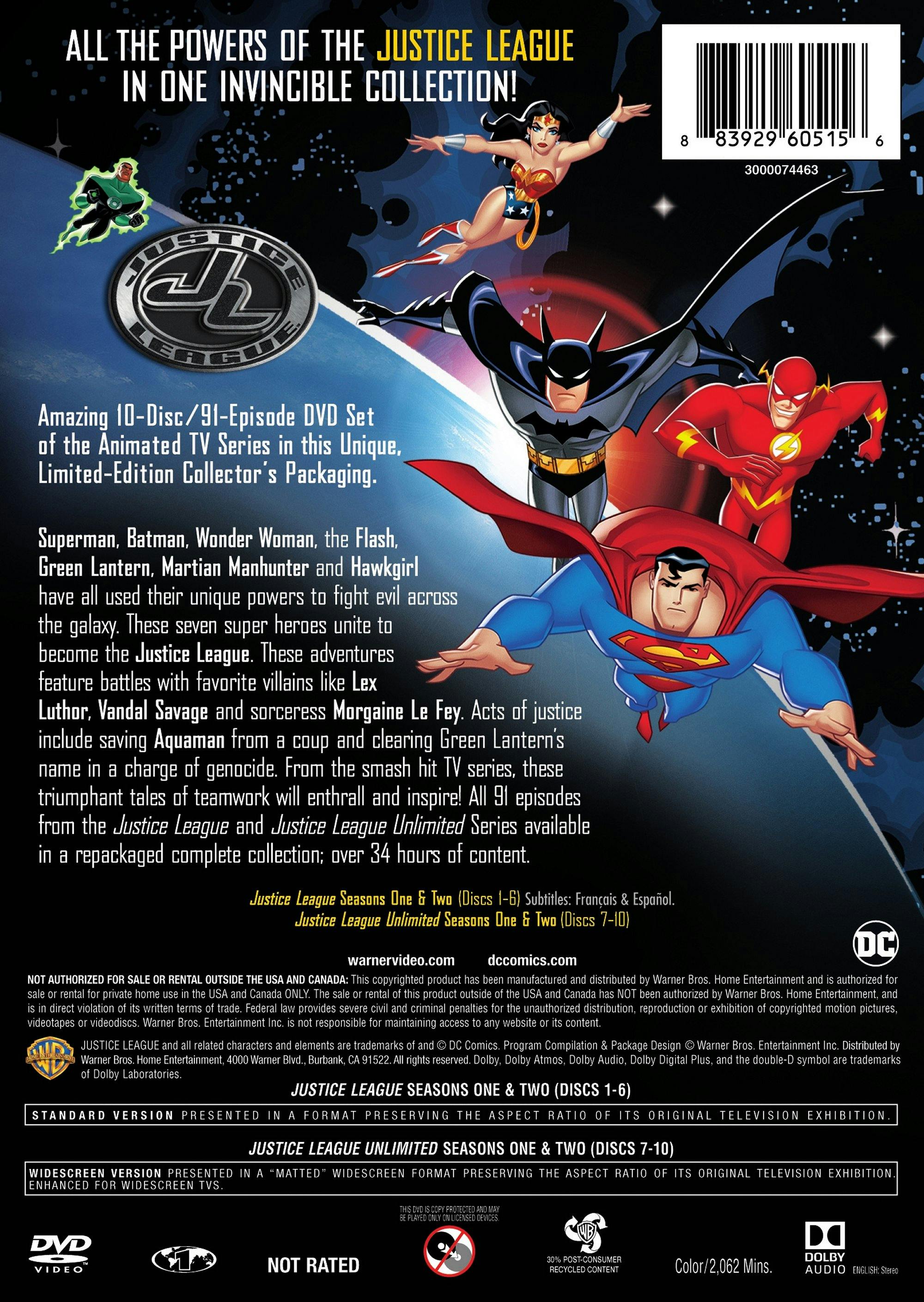 Justice League: The Complete Series (Box Set) [DVD] – GRUV