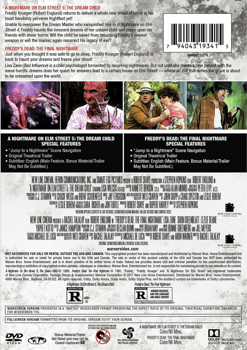 A Nightmare On Elm Street 5-6 (DVD Double Feature) [DVD]