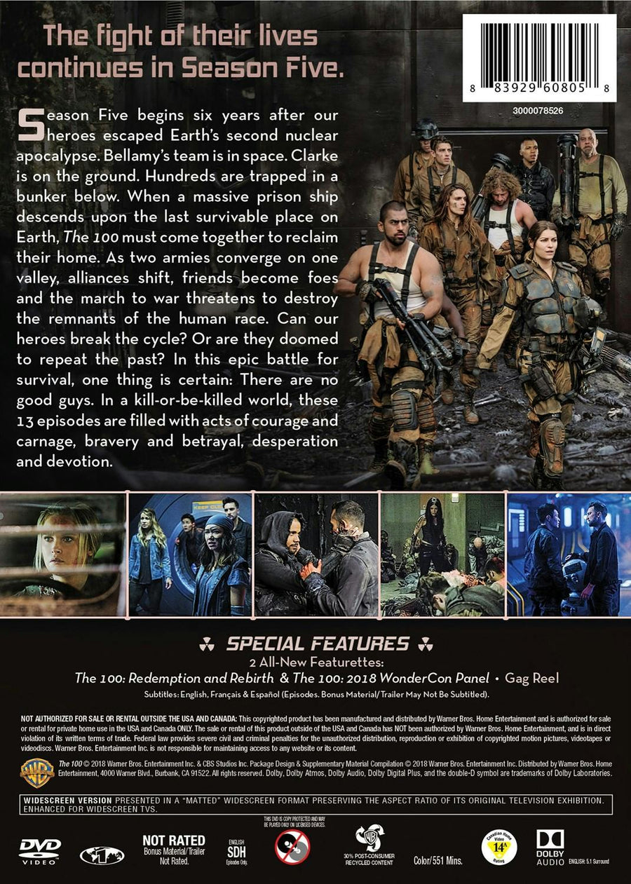 The 100: The Complete Fifth Season [DVD]