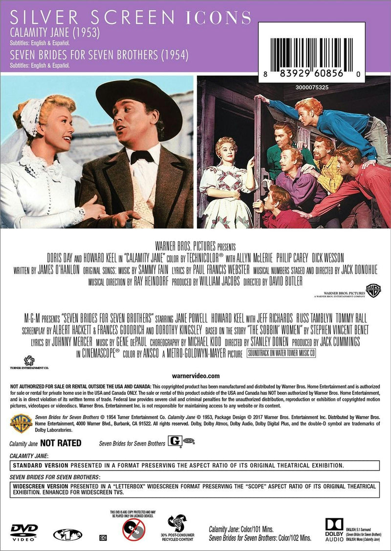 Silver Screen Icons: Calamity Jane / Seven Brides for Seven Brothers (DVD Set) [DVD]