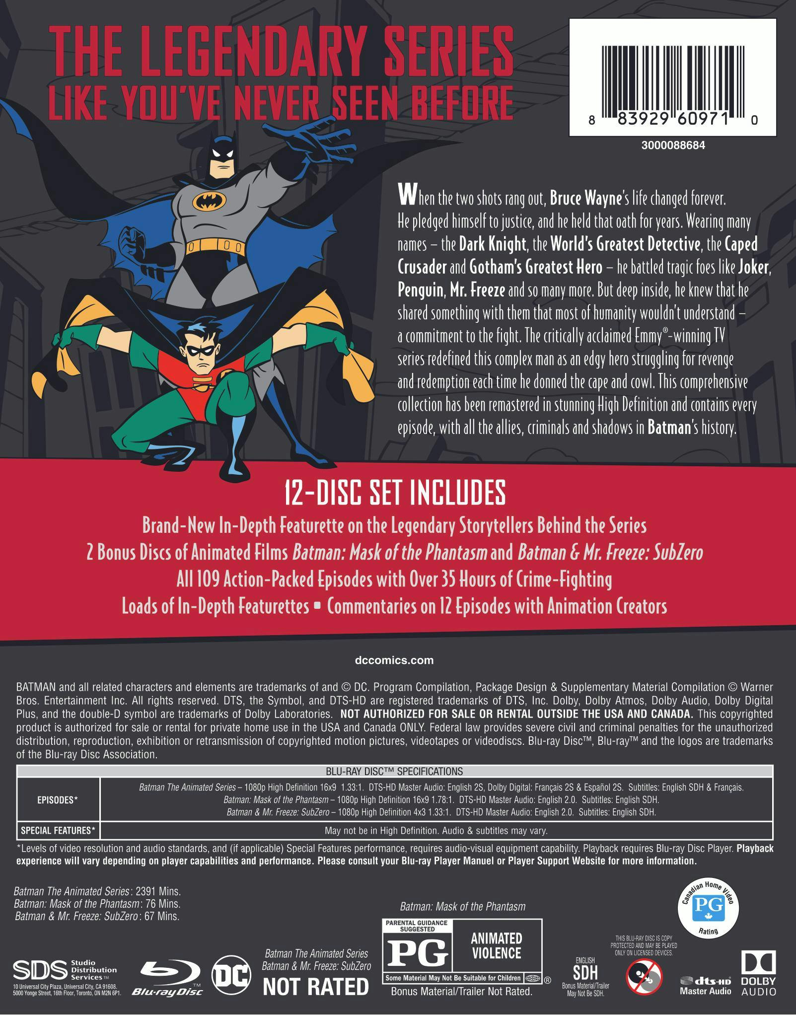 Batman: The Complete Animated Series (Box Set) [Blu-ray] – GRUV
