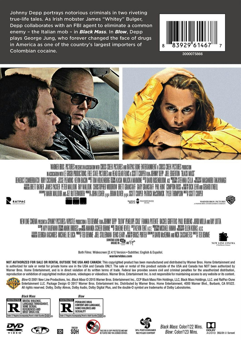 Black Mass/Blow (DVD Double Feature) [DVD]