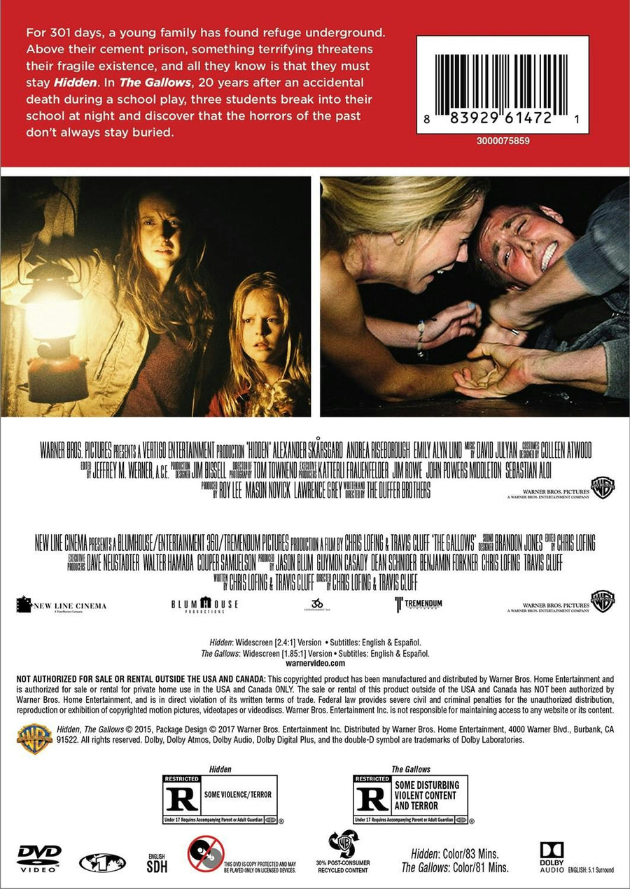 H idden/Gallows (DVD Double Feature) [DVD]