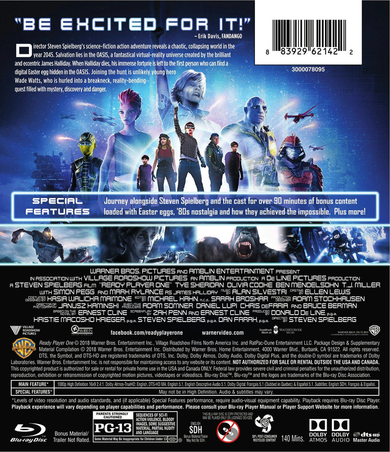 Ready Player One [Blu-Ray]