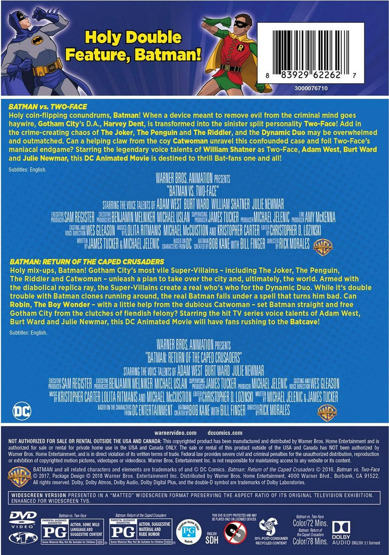 Batman vs. Two-Face/Batman: Return of the Caped Crusaders (DVD Double Feature) [DVD]