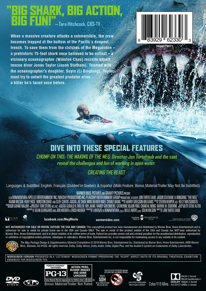 The Meg (Special Edition) [DVD]
