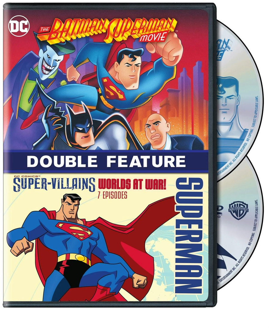 The Batman-Superman Movie/Super Villains: Worlds at War (DVD Double Feature) [DVD]