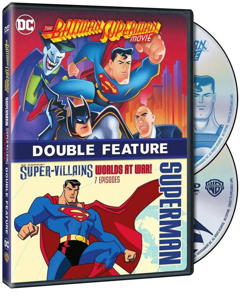 The Batman-Superman Movie/Super Villains: Worlds at War (DVD Double Feature) [DVD]