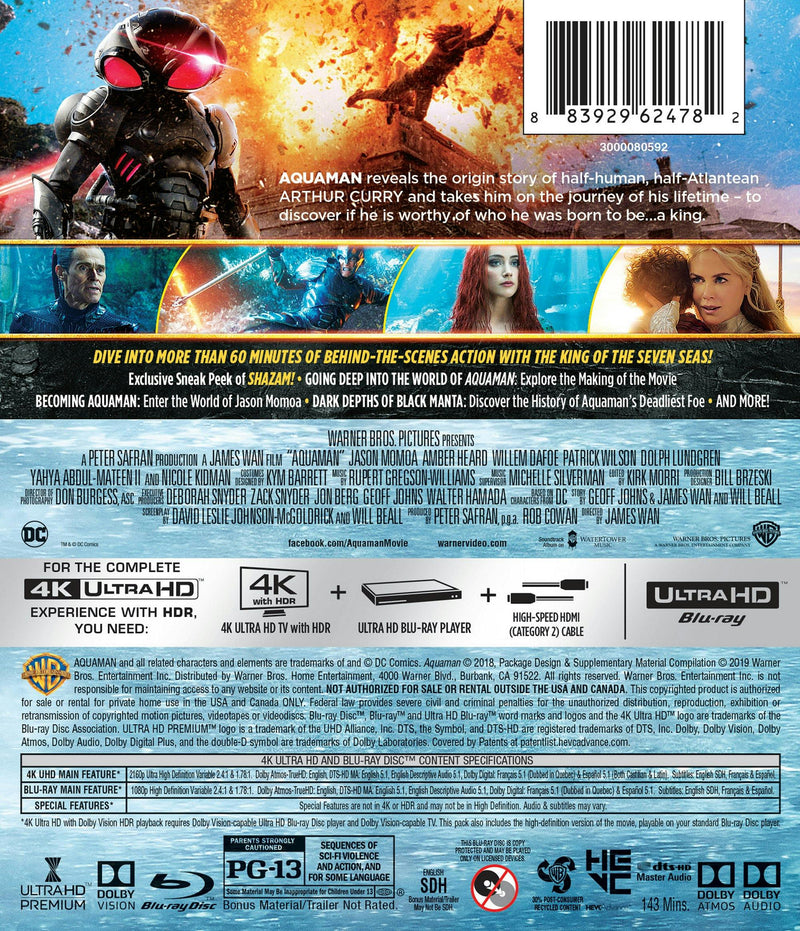 Aquaman (4K Ultra HD + Blu-ray) [UHD]