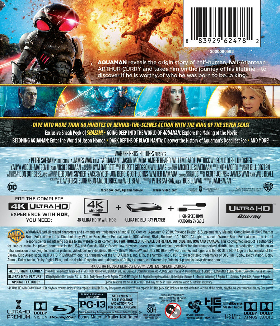 Aquaman (4K Ultra HD + Blu-ray) [UHD]