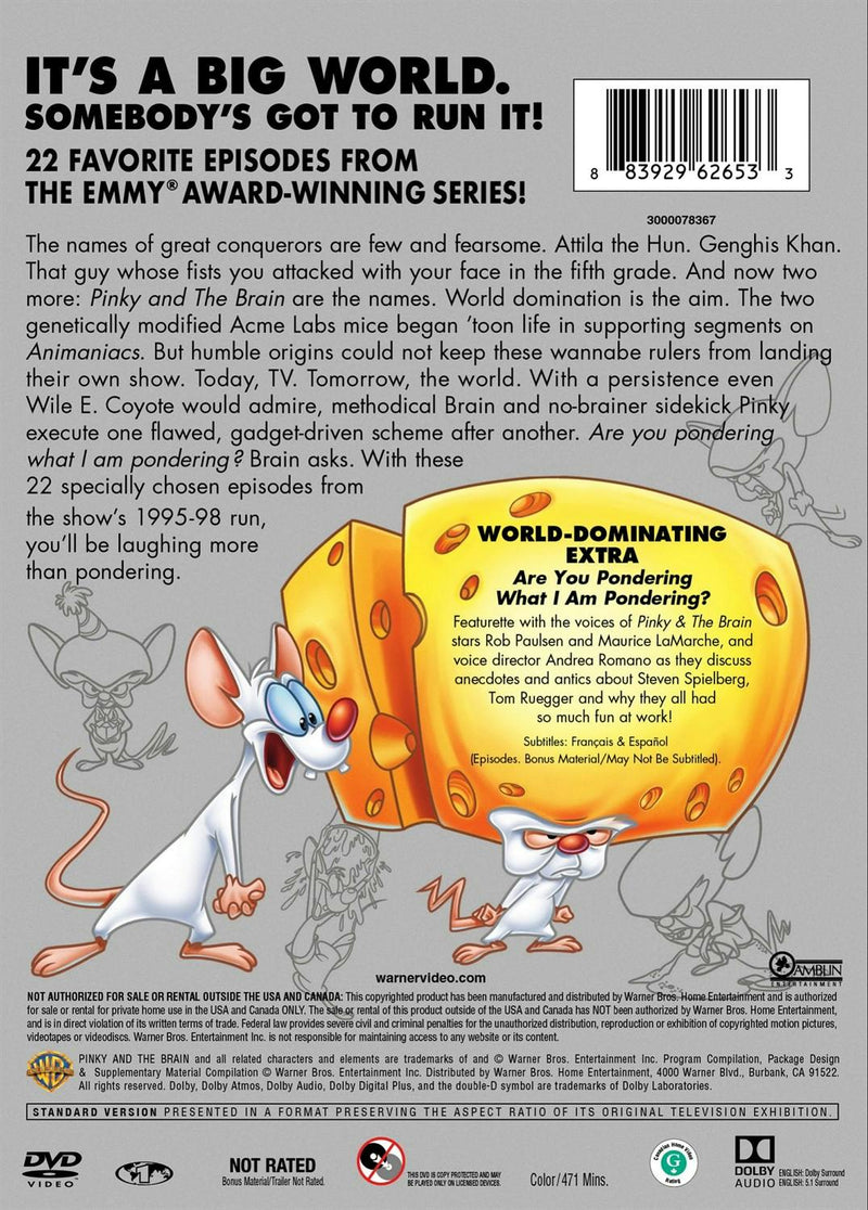 Steven Spielberg Presents Pinky and the Brain: Season one (DVD New Box Art) [DVD]