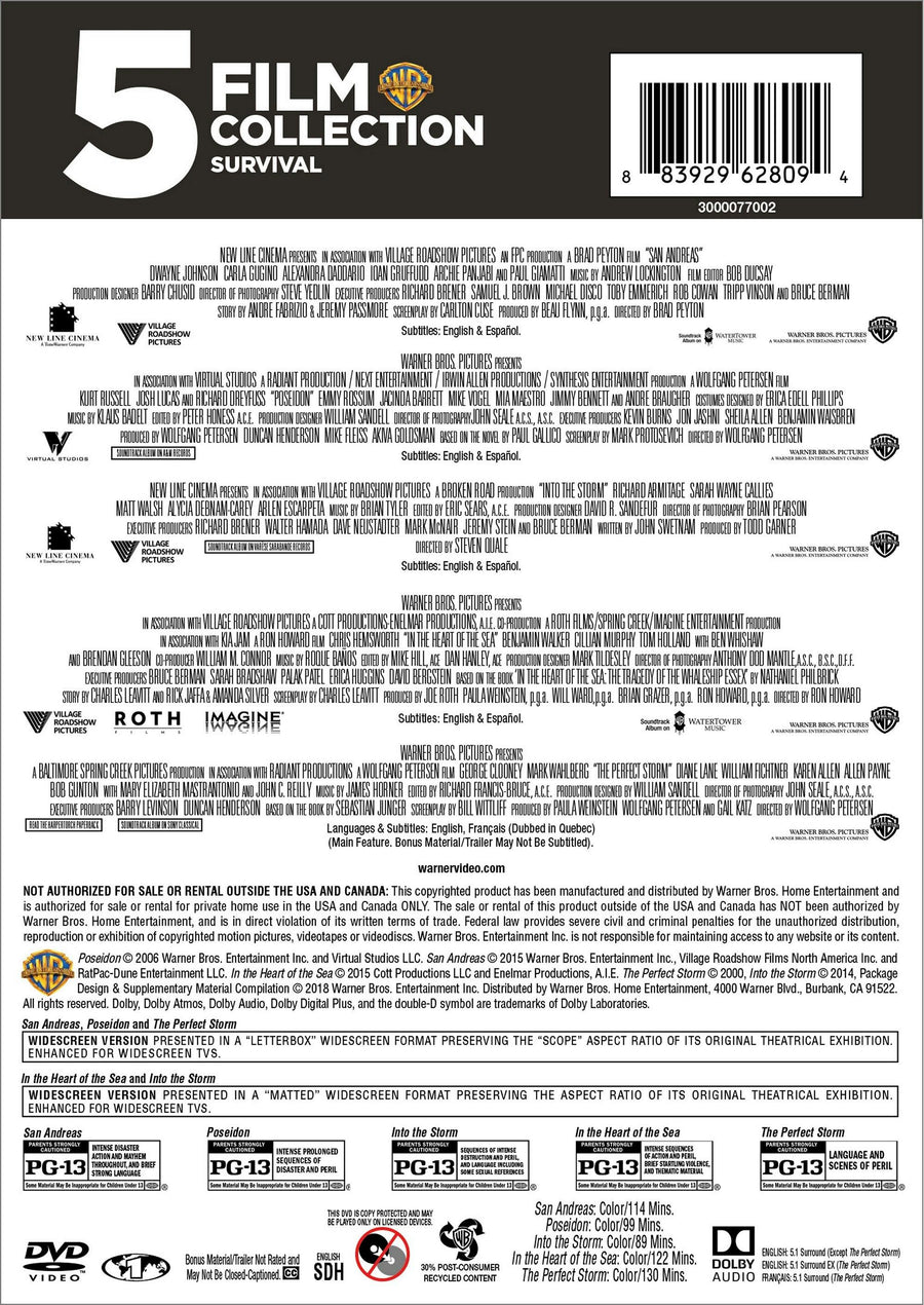 Survival 5-film Collection (Box Set) [DVD]