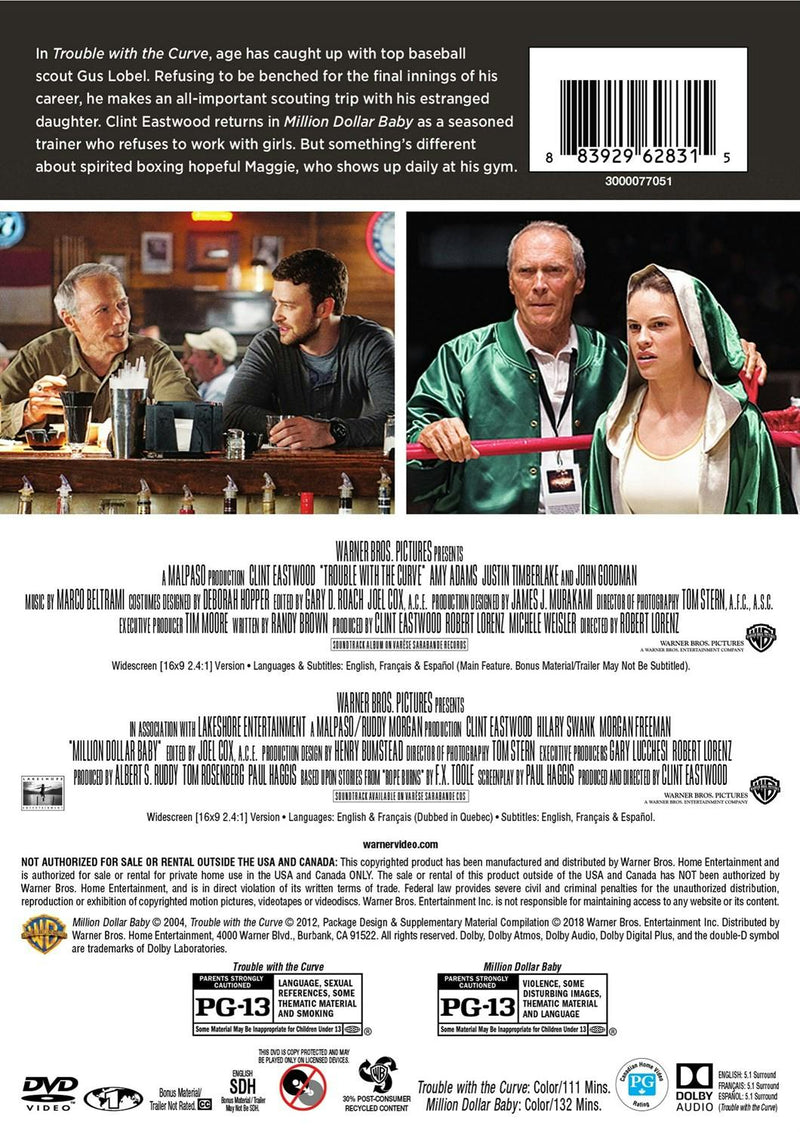 Trouble with the Curve/Millon Dollar Baby (DVD Double Feature) [DVD]