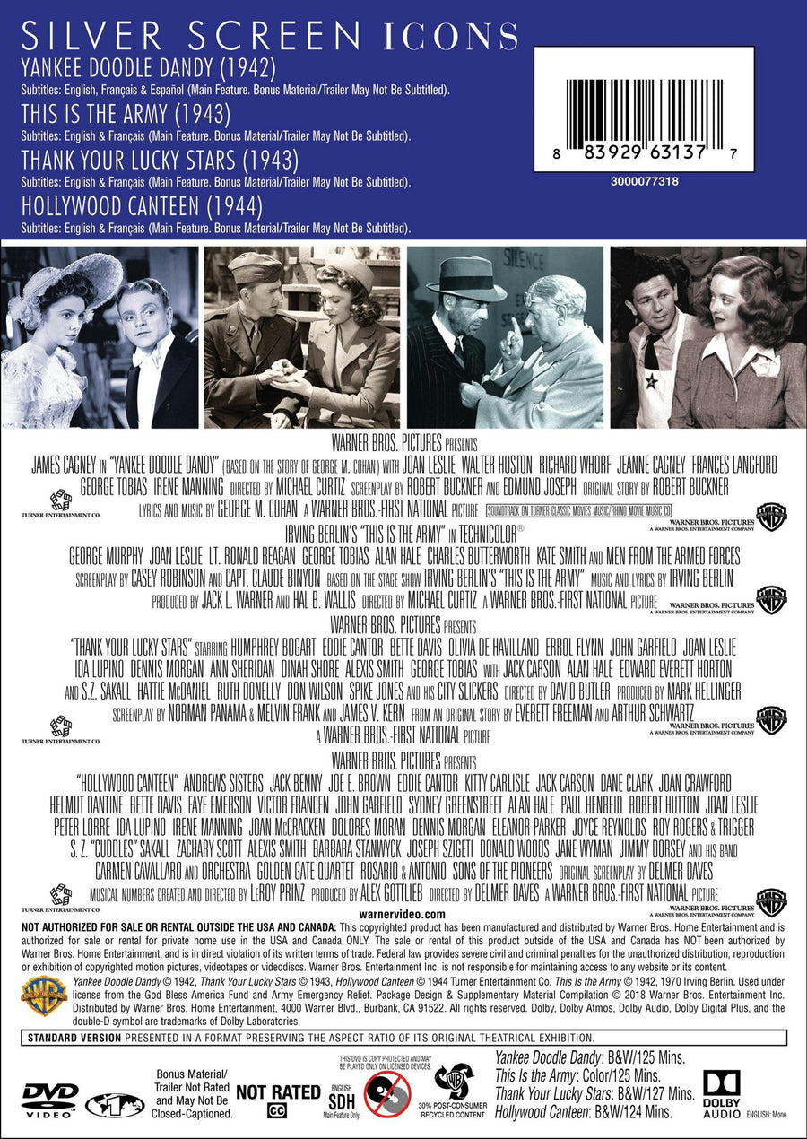 Silver Screen Icons: Wartime Musicals 4FE (DVD Set) [DVD]