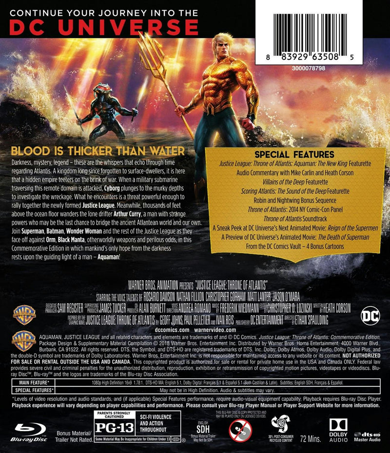 DCU Justice League: Throne of Atlantis Commemorative Edition (Blu-ray Commemorative Edition) [Blu-ray]