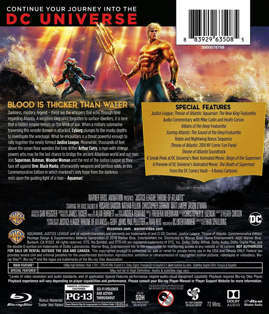 DCU Justice League: Throne of Atlantis Commemorative Edition (Blu-ray Commemorative Edition) [Blu-ray]