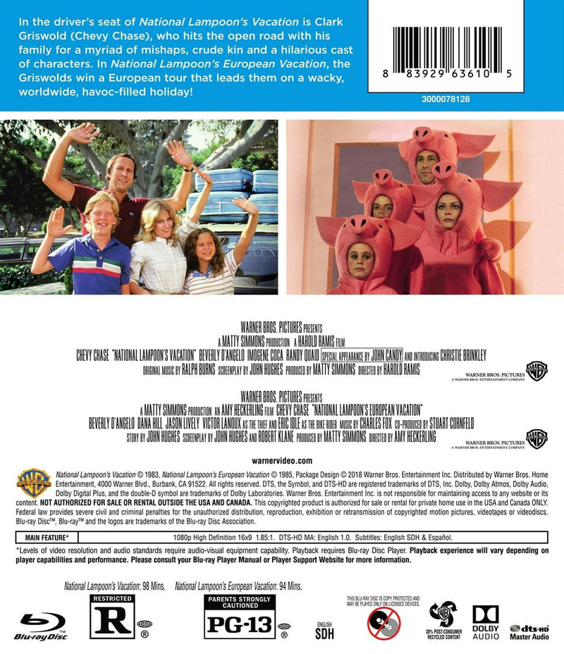 National Lampoon's Vacation/National Lampoon's European Vacation (Blu-ray Double Feature) [Blu-ray]