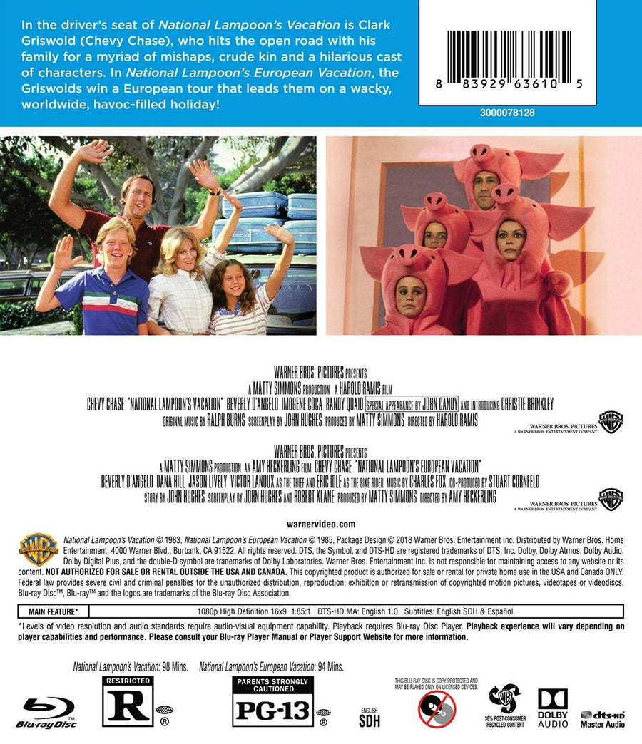 National Lampoon's Vacation/National Lampoon's European Vacation (Blu-ray Double Feature) [Blu-ray]