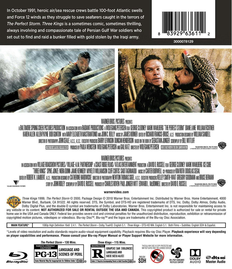 Perfect Storm/Three Kings (Blu-ray Double Feature) [Blu-ray]