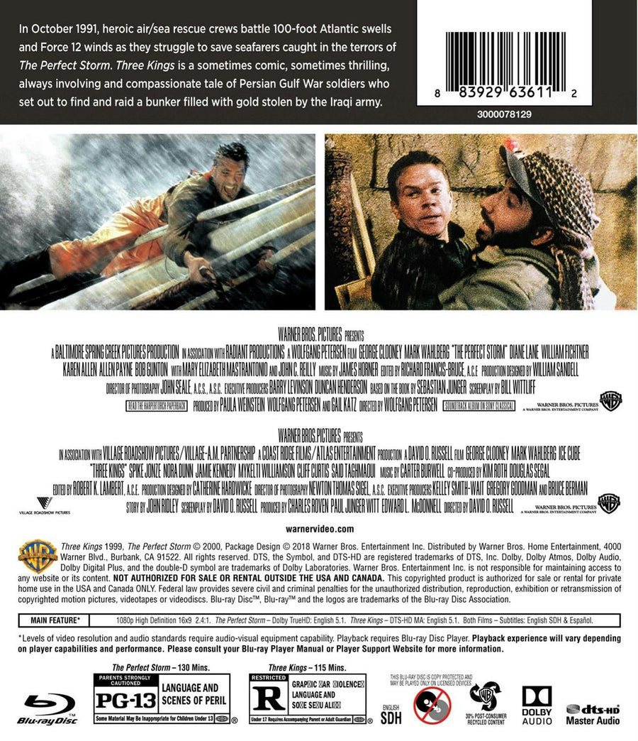Perfect Storm/Three Kings (Blu-ray Double Feature) [Blu-ray]