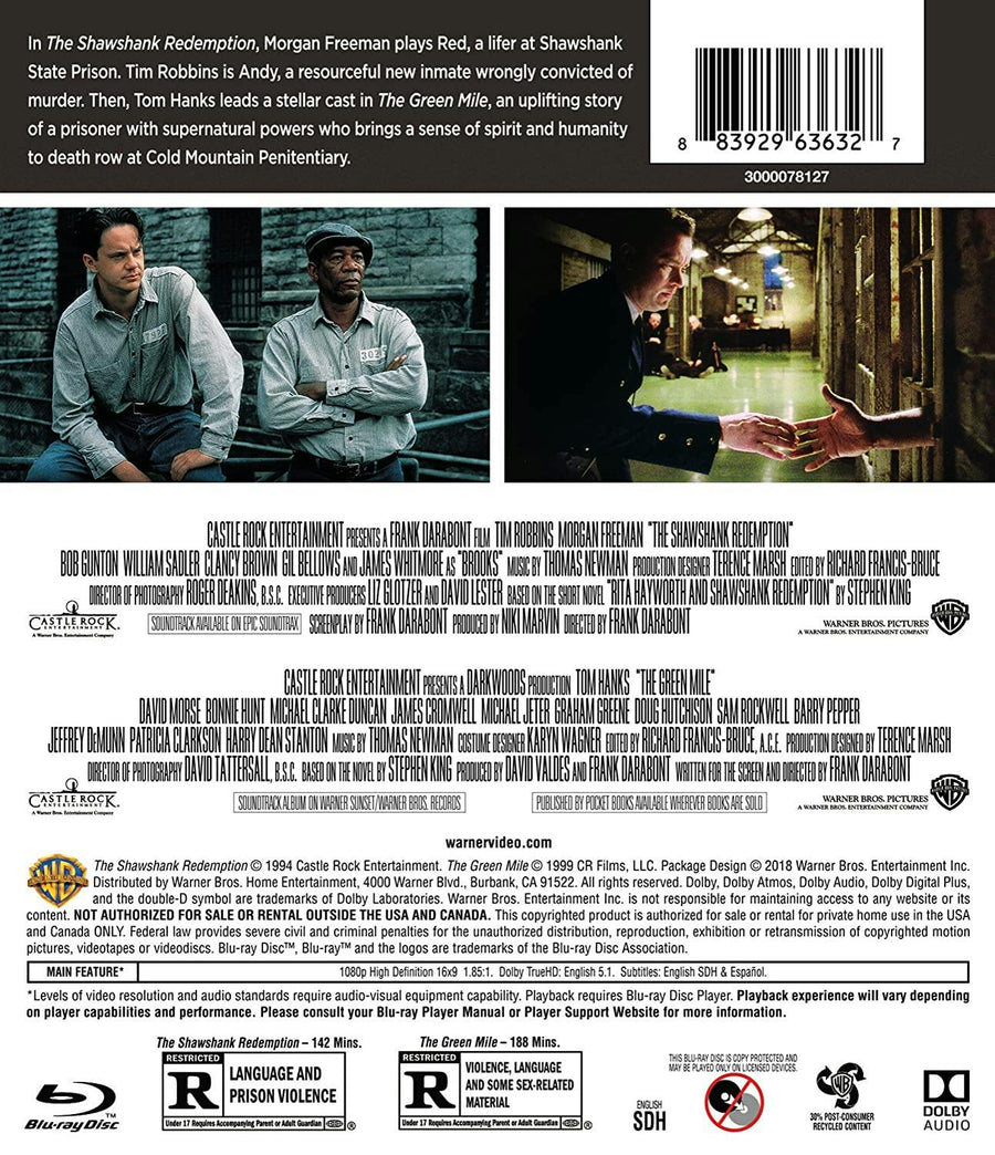 The Shawshank Redemption/The Green Mile (Blu-ray Double Feature) [Blu-ray]