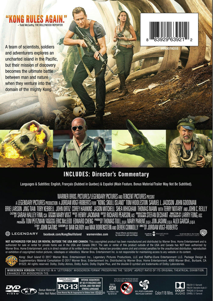 Kong - Skull Island (DVD Single Disc) [DVD]