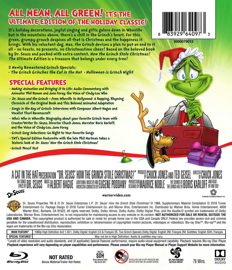 The Grinch (Ultimate Edition) [Blu-ray]